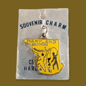 Vintage Maryland Cloisoinne Souvenir Charm